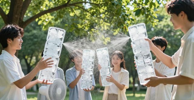 大冰块降温方法_红桥夏季防暑降温大冰块_大冰块户外活动使用时长